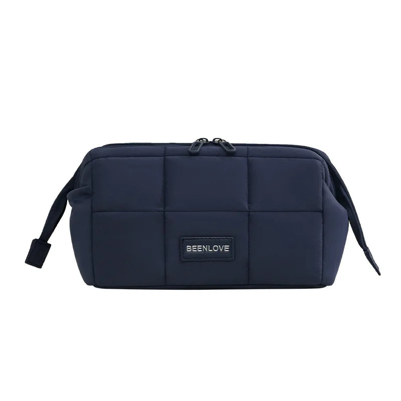 New Simple and Fashionable Makeup Storage Bag, Travel Lipstick and Skincare Products, Large-capacity Wash and Carry Bag Zpaxo cyan