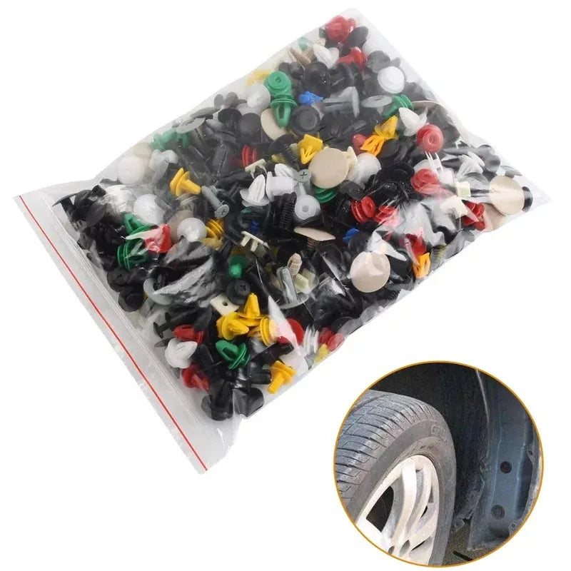 Universal Car Bumper Clips & Door Panel Fastener Rivet Set