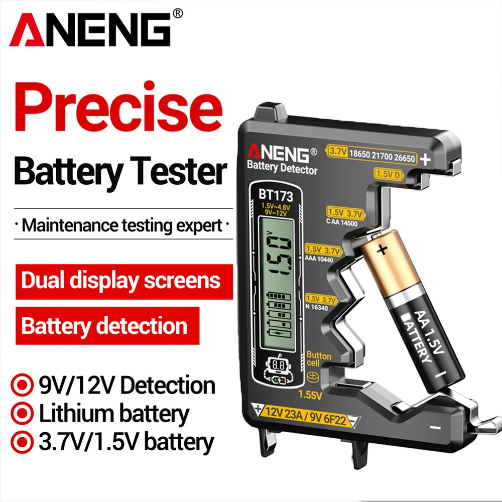 ANENG BT173 Battery Health Tester Mini Universal Lithium Batteries