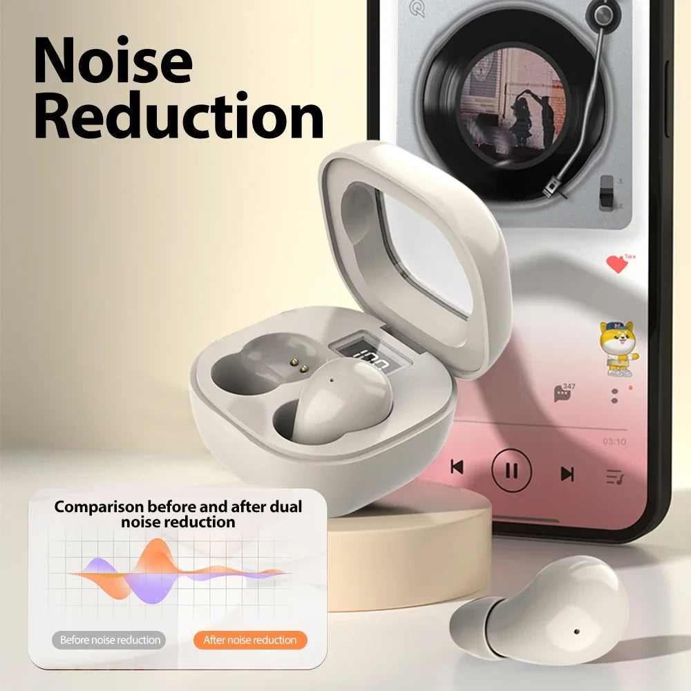Mini Headphones Invisible Bluetooth 5 3 Earphones TWS Wireless In-ear