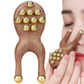 Face Massager Wooden Portable Body Sculpting Men Women Handheld Facial Massager Tool for Arm Back Leg Nose Eye Home Daily Travel Zpaxo Default Title
