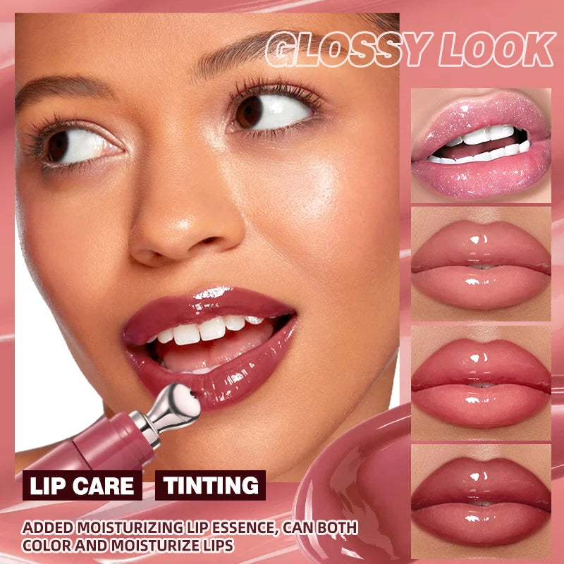 Moisturizing Lip Lotion Essence Volumizing Lip Glaze Women's Moisturizing and Moisturizing Natural Lip Gloss Hydrating Lip Gloss Zpaxo