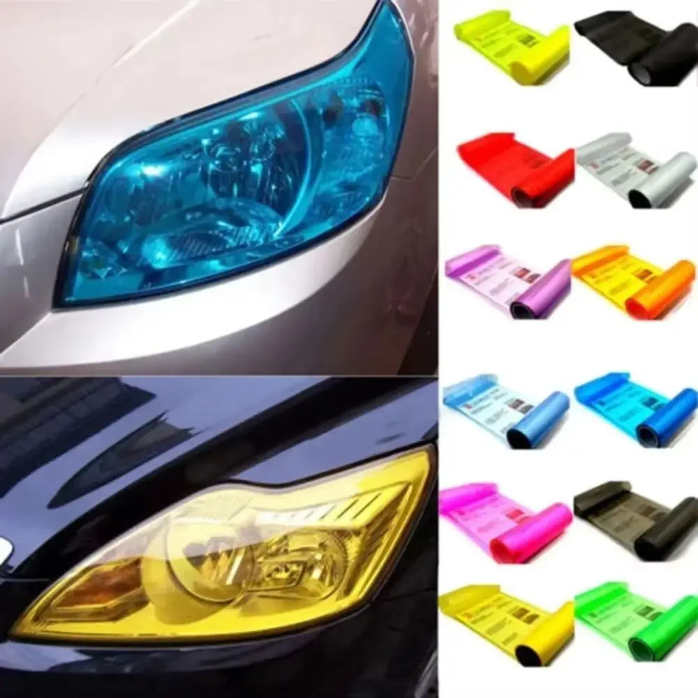 Self-adhesive Car Headlight Tint Film Change Light Transmission Zpaxo