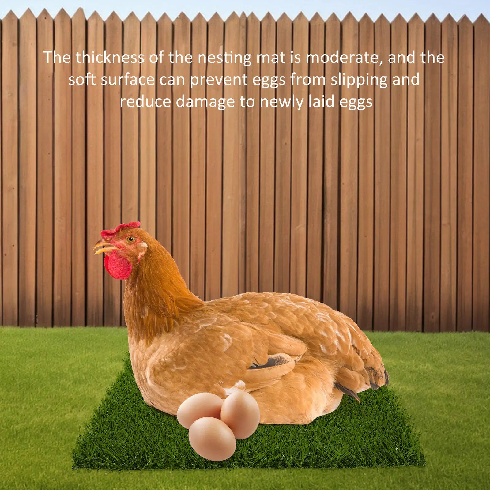 Reusable Nesting Pads Chicken Coop Artificial Turf Laying Comfortable