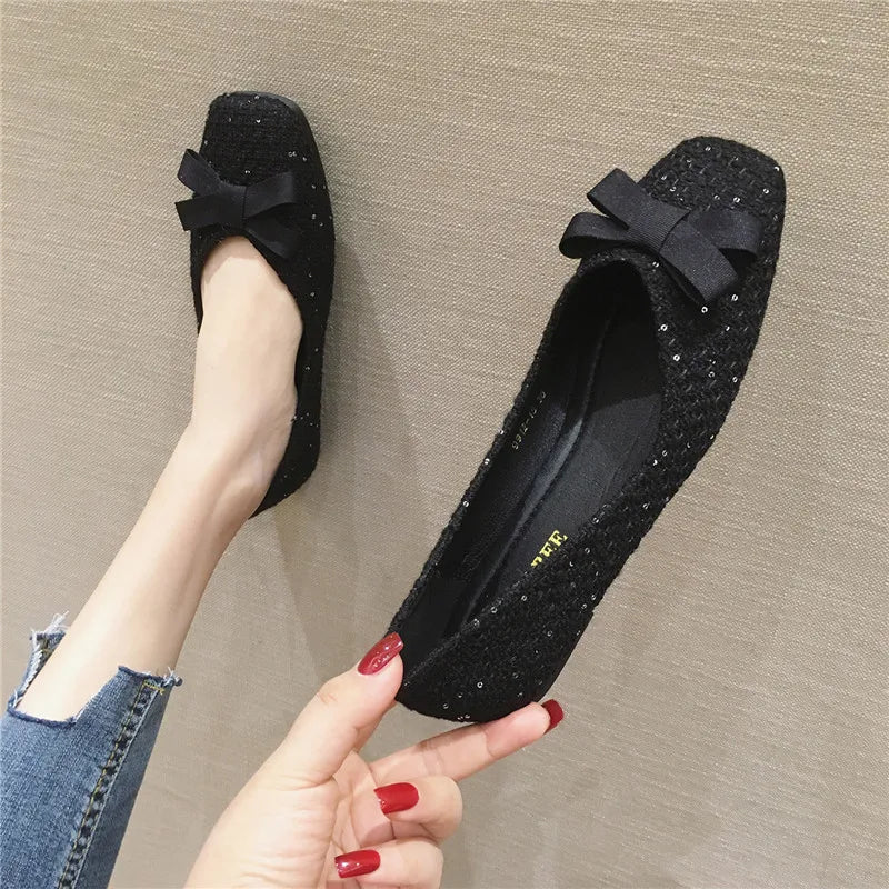 Fashion Autumn Shoes for Women 2023 New British Style Women's Shoes Large Flat Bottom Shallow Versatile Big Size 44 45 46 Zpaxo