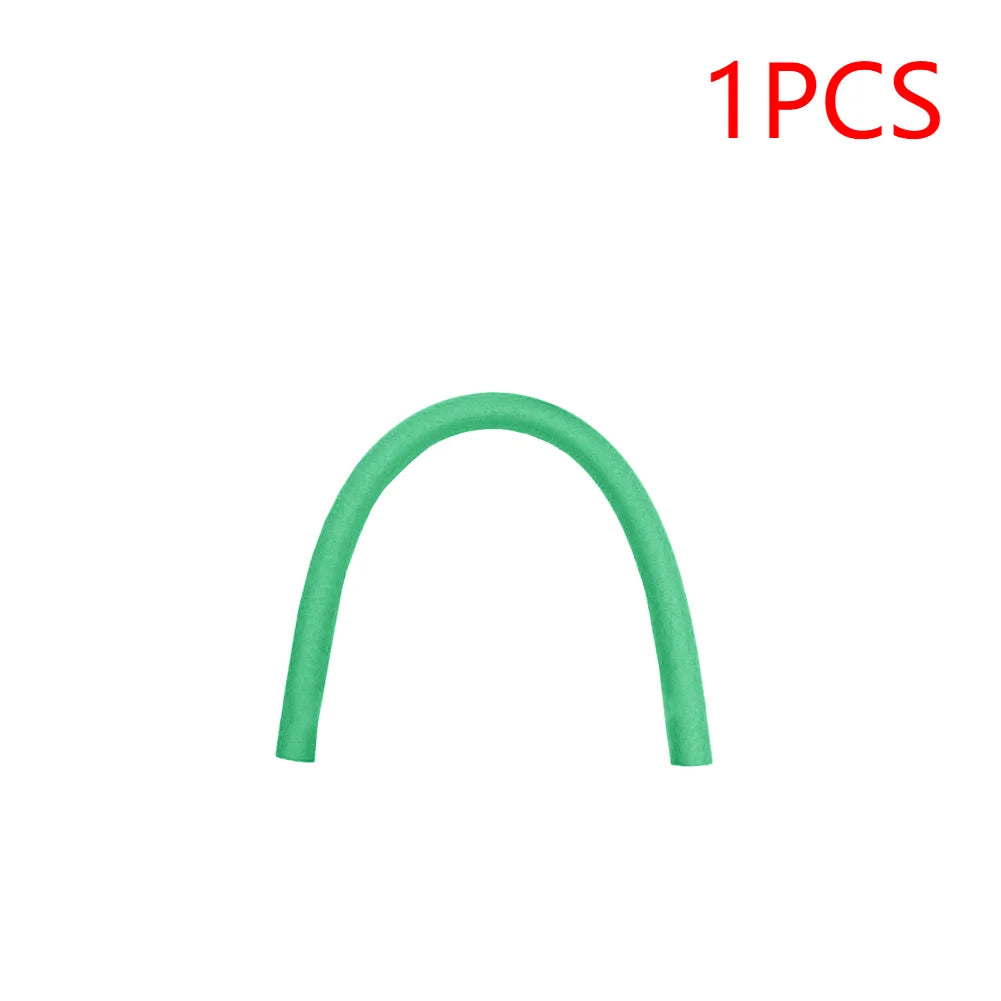 1/5PCS Portable Flexible EPE Learn Swimming Pool Noodle Water Float Floating Aid for Summer Swimming Aid Pool Underwater Scooter Zpaxo Green Hollow 1PC