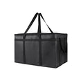 Large Insulated Tote Bag – Thermal Food & Grocery Cooler Insulated Cooler Tote Zpaxo Black X