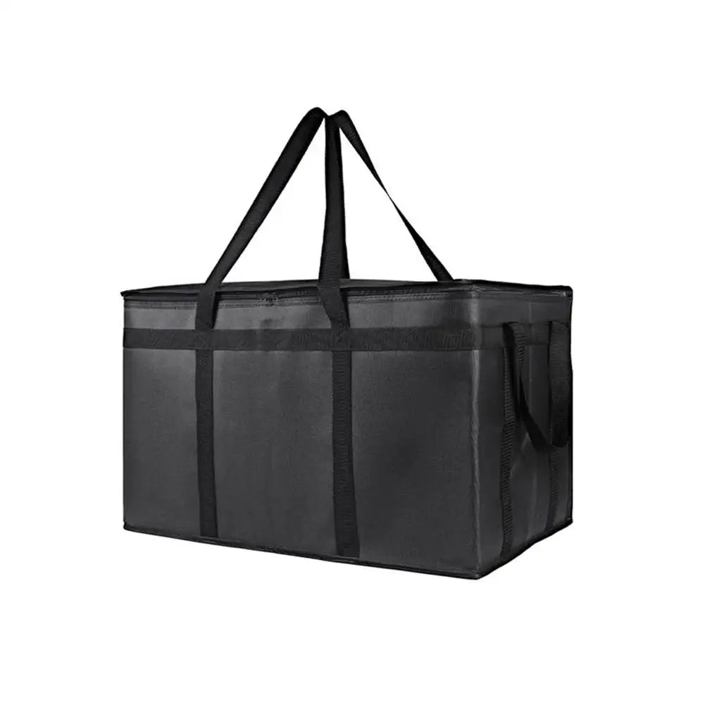 Large Insulated Tote Bag – Thermal Food & Grocery Cooler Insulated Cooler Tote Zpaxo Black X
