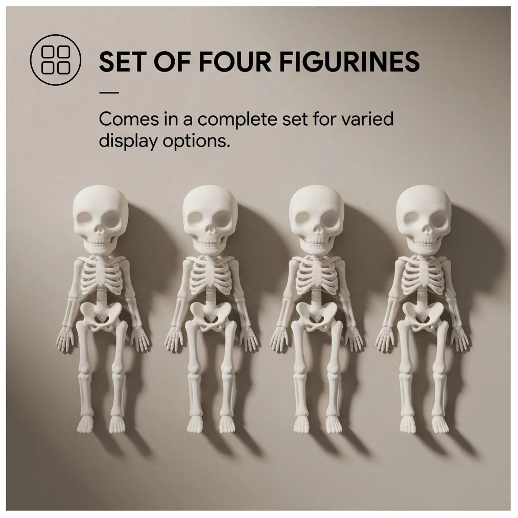 Articulated Skeleton Figurine Posable Halloween Home Decor Fun Desk