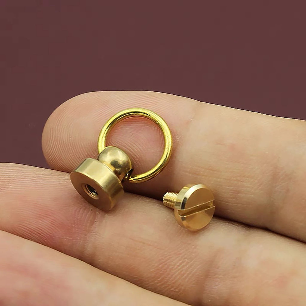 Metal Ball Post O Ring Studs Rivets Nail Screwback Round Head Spots