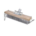 Heavy-Duty Wire Broom Stiff Bristle Broom Garden Broom For Patio Stone Concrete Garden Moss Cleaner outdoor cleaning Tools Zpaxo 30cm China Mainland