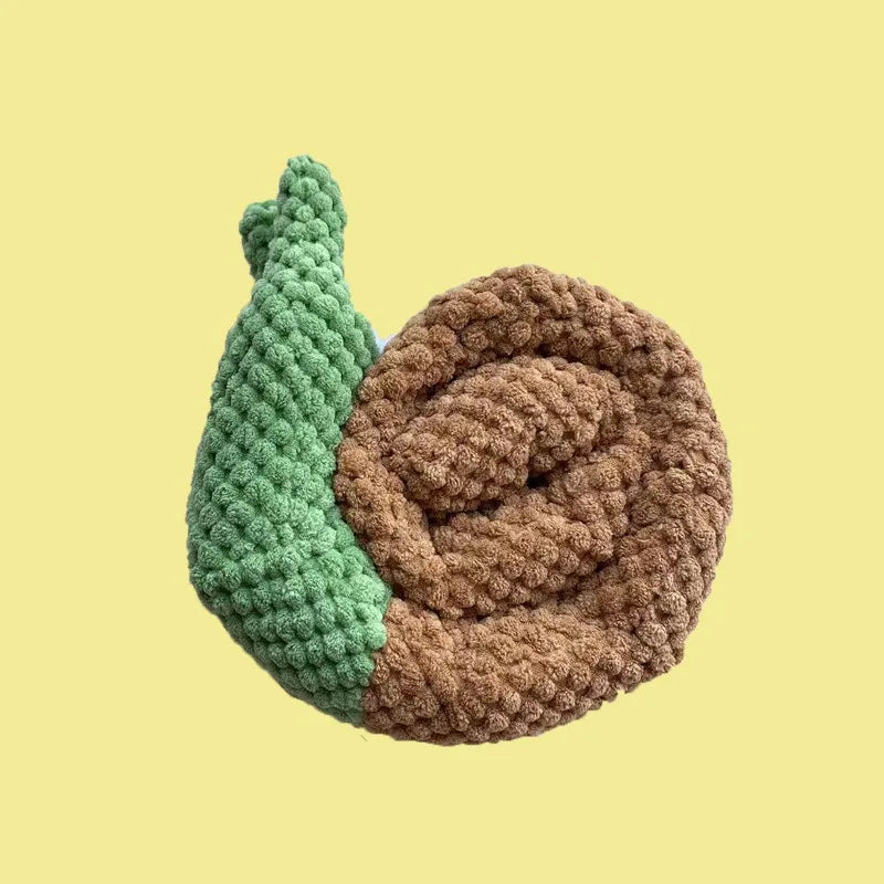 Dog Toys with Sound Pet Plush Toys Snails Puppy Toys Sniffing Hiding Food Fun Plush Material Enhance Your Pets Feelings Zpaxo