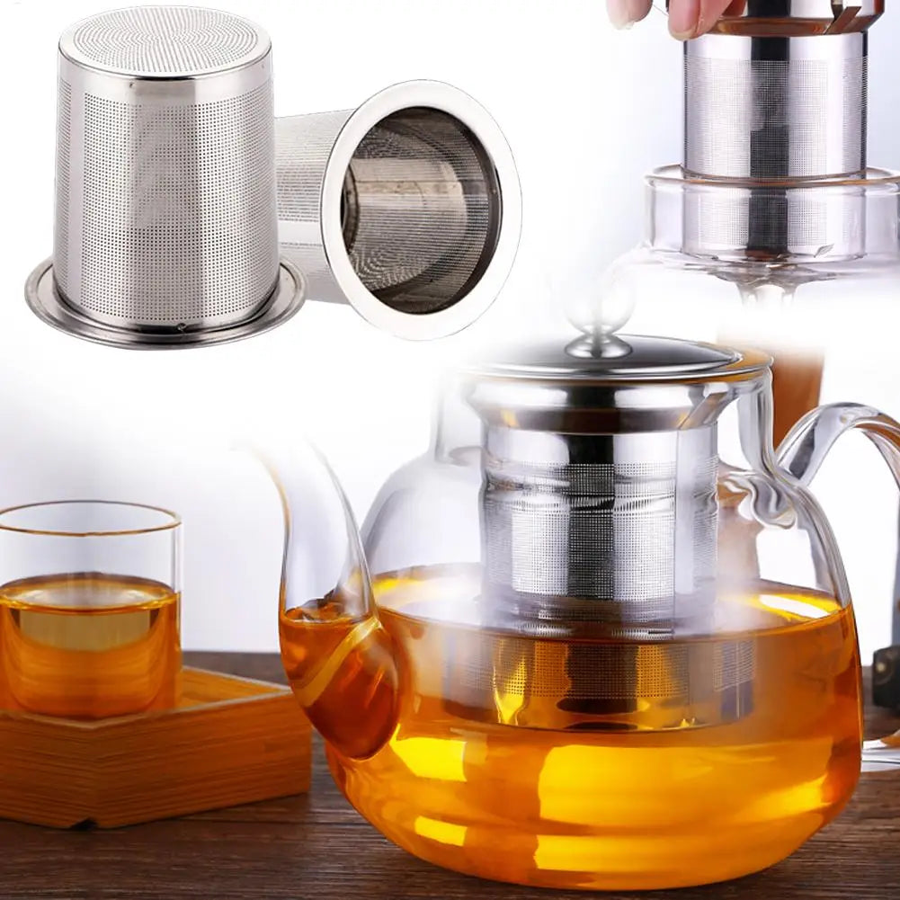 Stainless Steel Tea Strainer Mesh Infuser Basket For Teapot Drinkware Kitchen Accessories Loose Tea Herb Filter Zpaxo