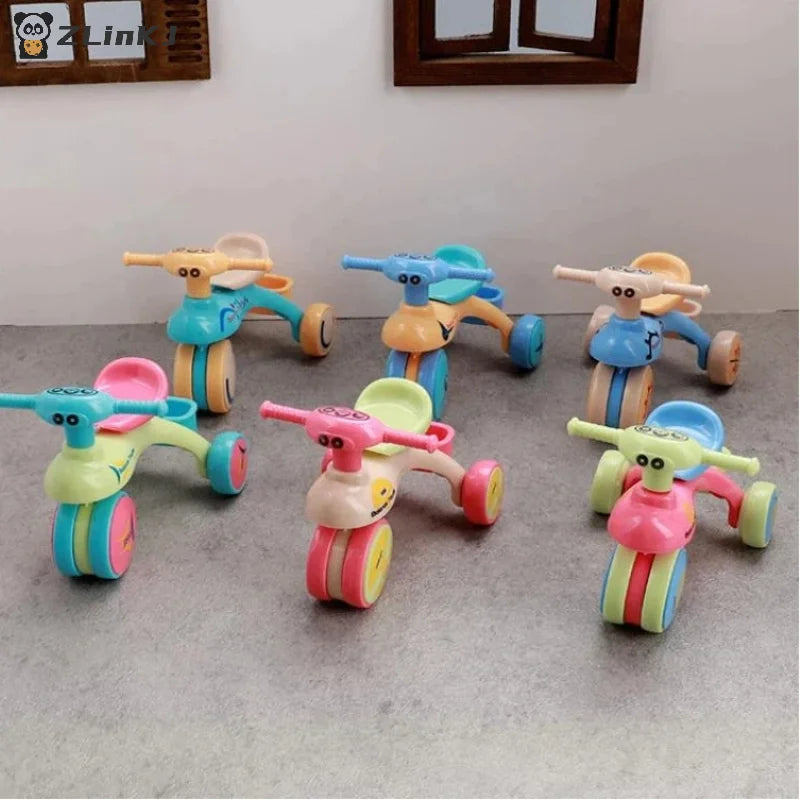 ▶1Pcs Dollhouse Mini Tricycle Simulation Small Bike Model Toys Miniature Home Scene Ornament Doll House Accessories Zpaxo