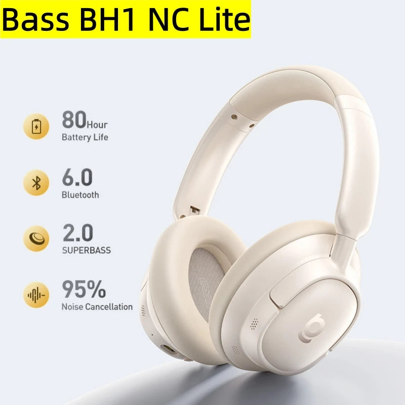 Baseus Bass EH10 NC Wireless Headphones Bluetooth 6 0 Noise Canceling