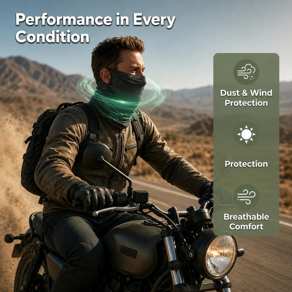 Breathable Summer Cycling Headwear Ice Silk Anti UV Face Cover