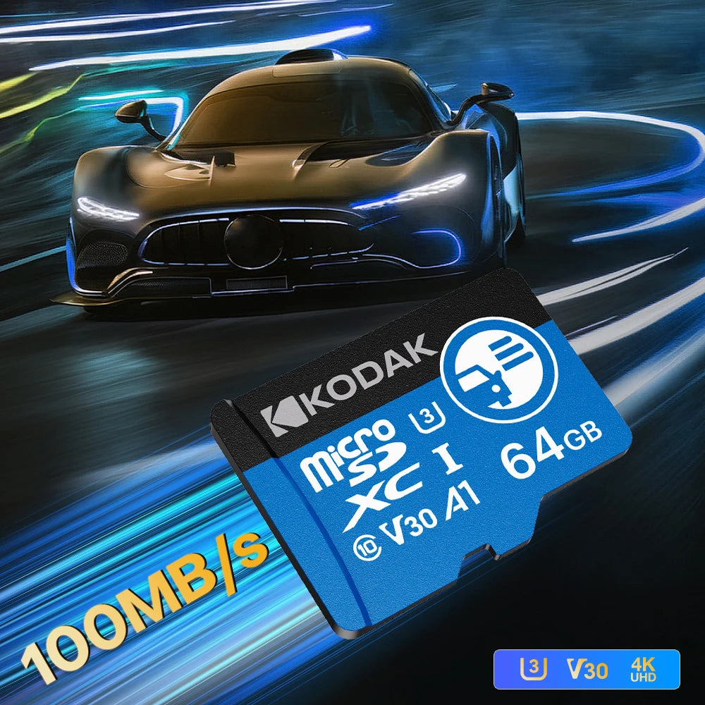 Kodak Ultra Mini Dash cam Micro SD Card 256GB 128GB Memory Card SD TF Flash Card Memory Cards 64GB 32GB For Cars Phone Zpaxo