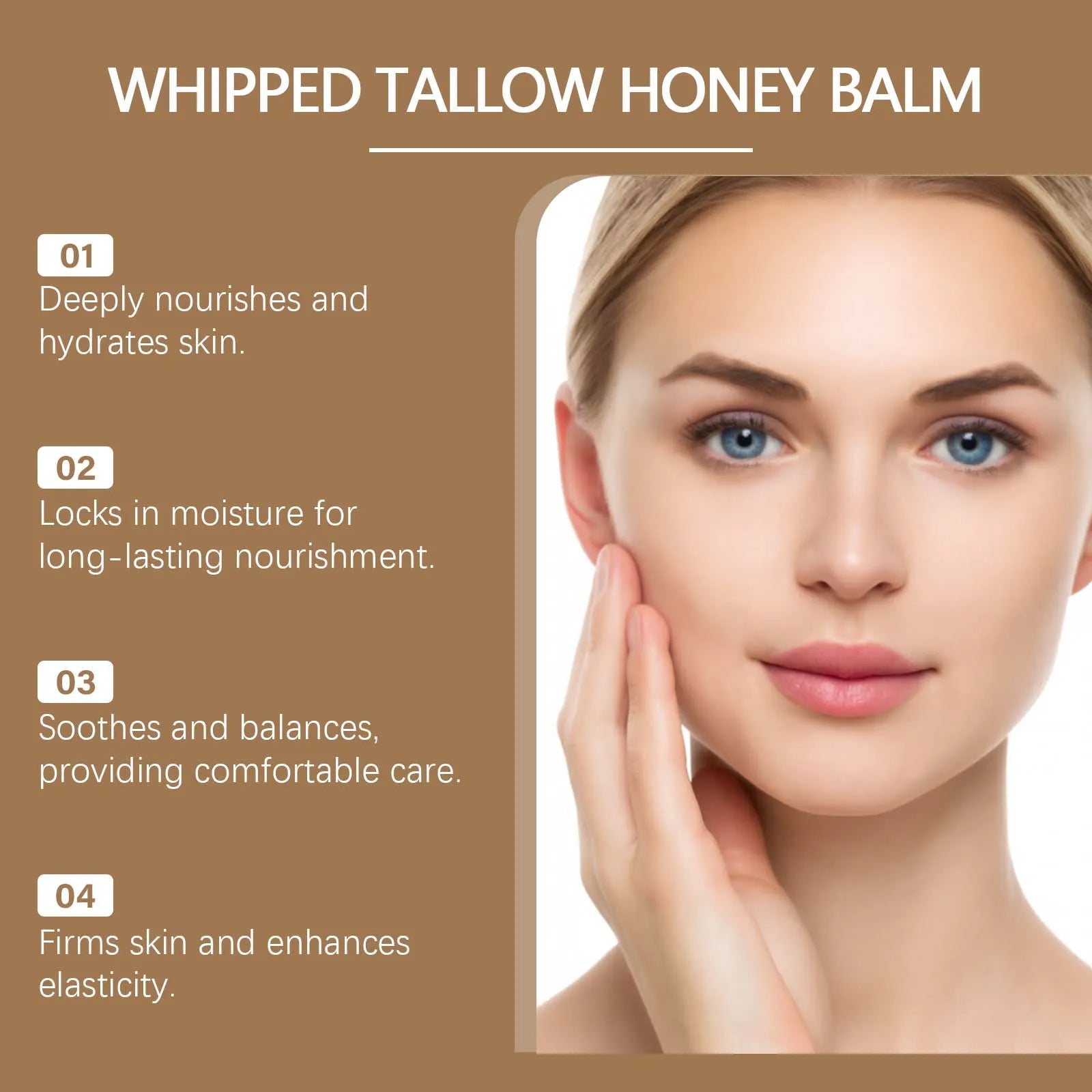 WOODSLEEP Tallow Honey Balm – Nourishing Firming Body Cream Body & Face Cream Zpaxo