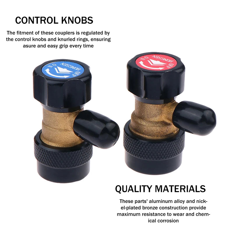 R134A Quick Connector Adapter – Auto AC High & Low Pressure
