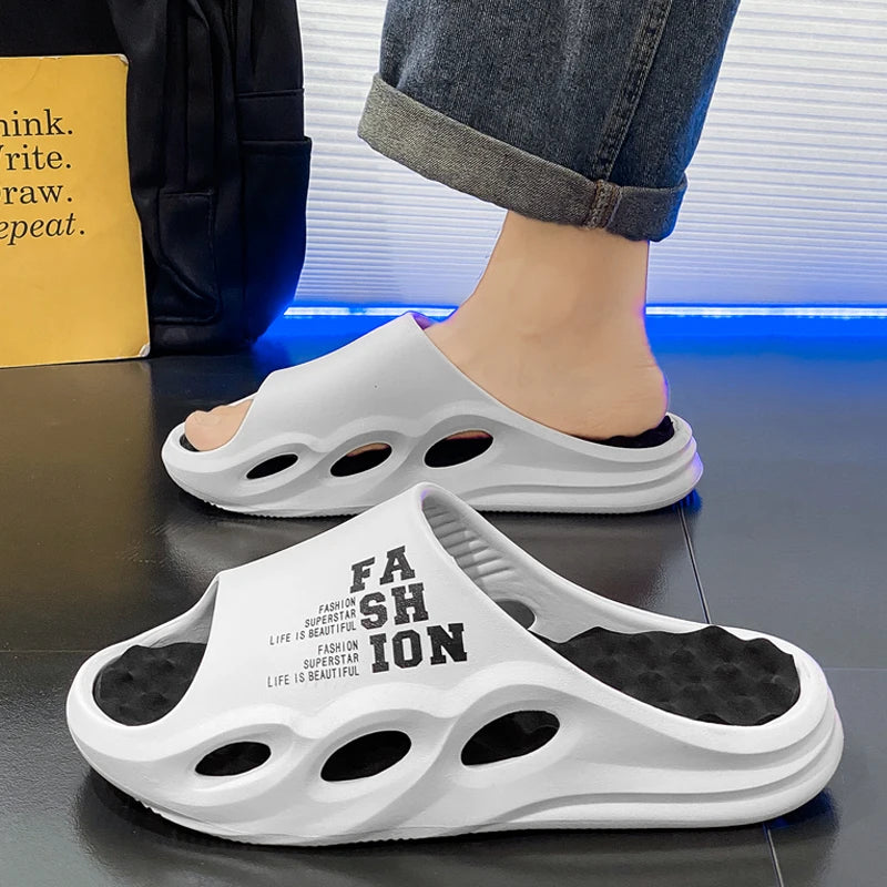 Fashion Trend Men's Slippers Indoor Home Thickened Soft Sole Sandals