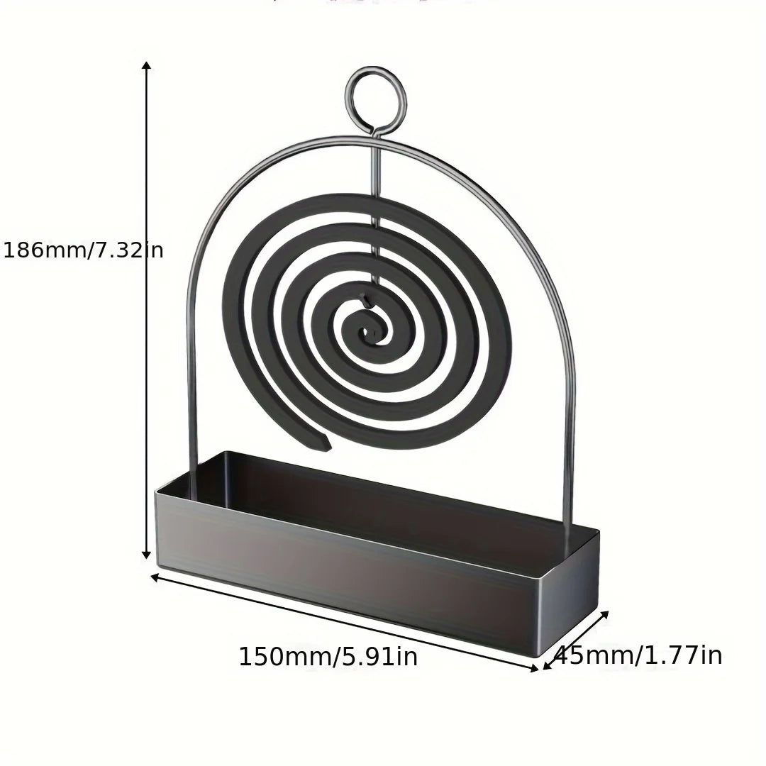 1pc Mosquito Coil Stand, Metal Material, Suitable for Hanging Mosquito Coils or Sandalwood Incense, Applicable to Decorating Zpaxo