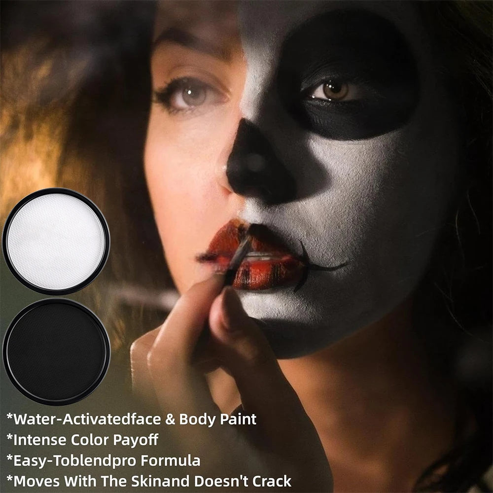6 Face Paint Makeup Water Based Eyeliner Neon Body Art Halloween Zpaxo