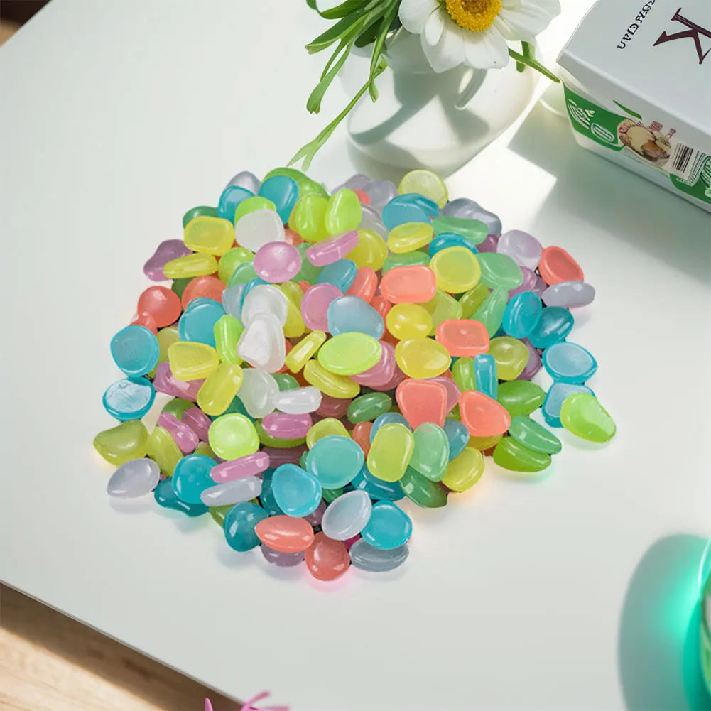 Fish Tank Pebbles Multifunction Glow Dark Outdoor Decorative Stones