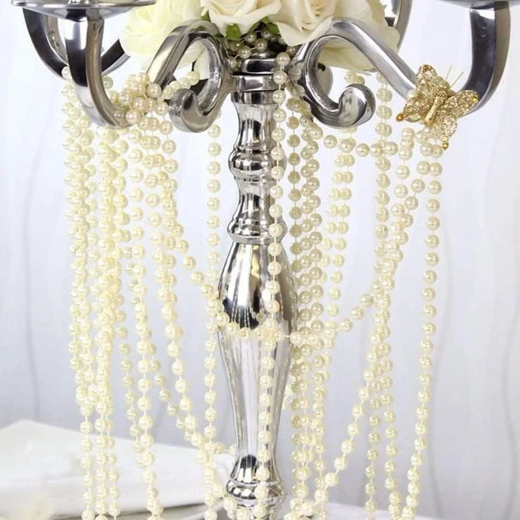 25M Faux Pearl Bead Garland – Wedding, Christmas & Craft Decor