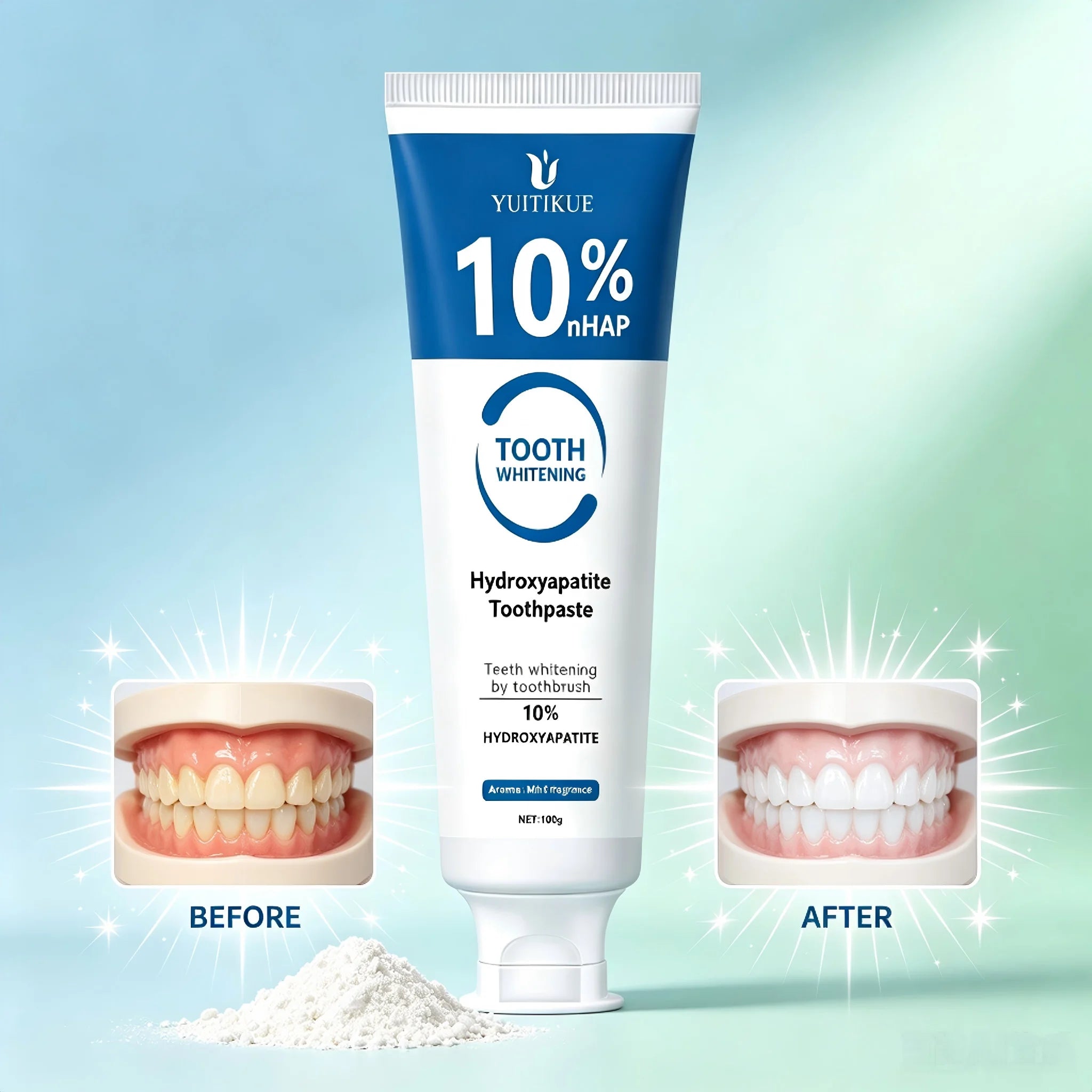 YUITIKUE 10% Hydroxyapatite Toothpaste – Whitening & Enamel Repair Whitening Toothpaste Zpaxo Default Title