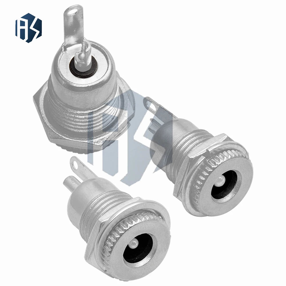 5 DC099 Metal Panel DC Power Jack Mounting Hole 5x2 Female Socket Zpaxo