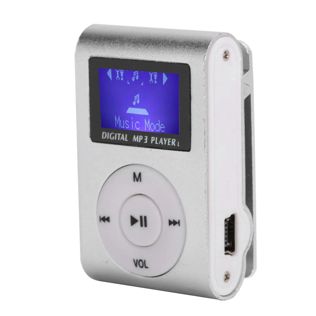 MP3 Portable Mini Music Player Sports Backclip LCD Screen Support