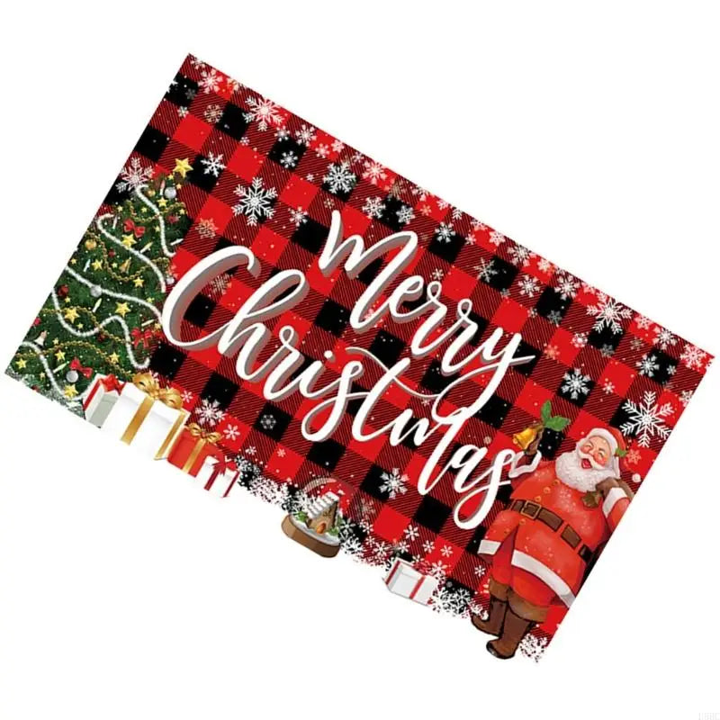 70 8x43 Christmas Scene Backdrop Polyester Cloth Indoor Holiday Party