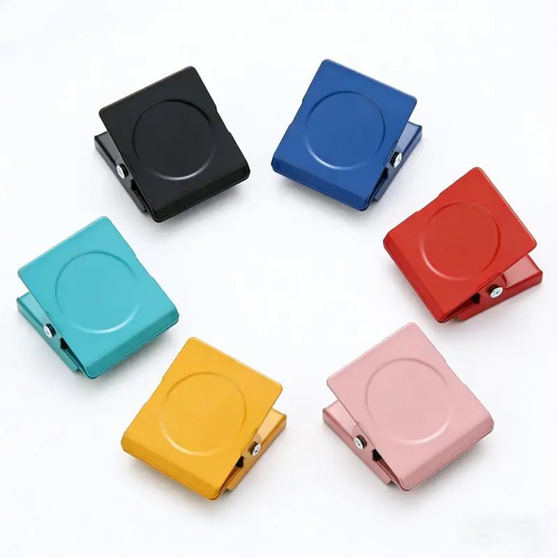CM5pcs Magnetic Office Fridge Clips Multi-color Multi-functional File Zpaxo B
