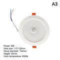 Human Body Motion Sensor Spot LED Downlight Lamparas 220V Ceiling Zpaxo 9W