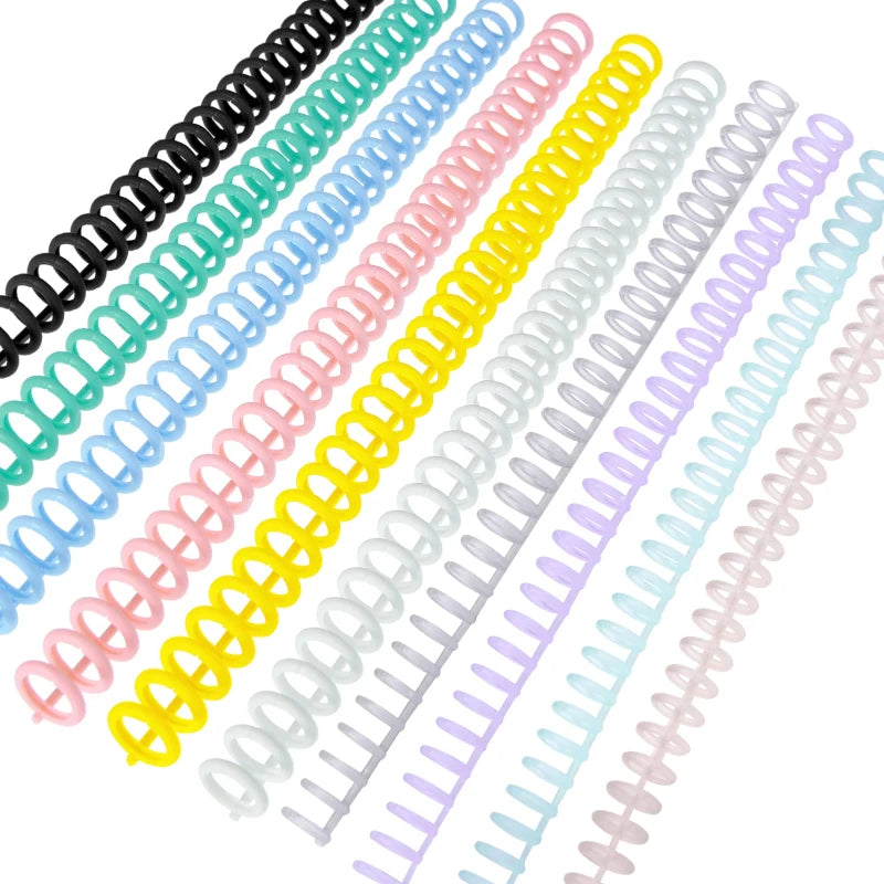 30-Hole Plastic Binder Spine – Cuttable DIY Notebook Binding
