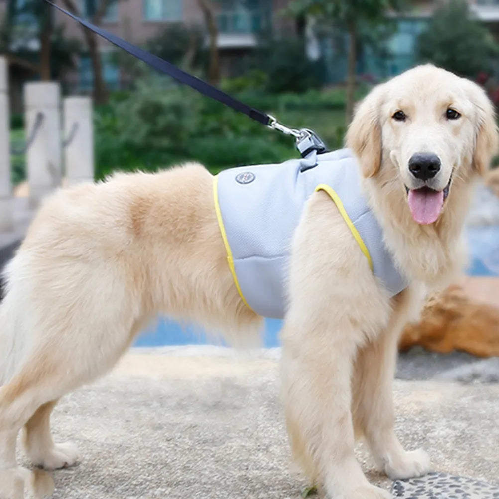 Dog Cooling Vest Summer Breathable Chest Back S Quick Release Buckle