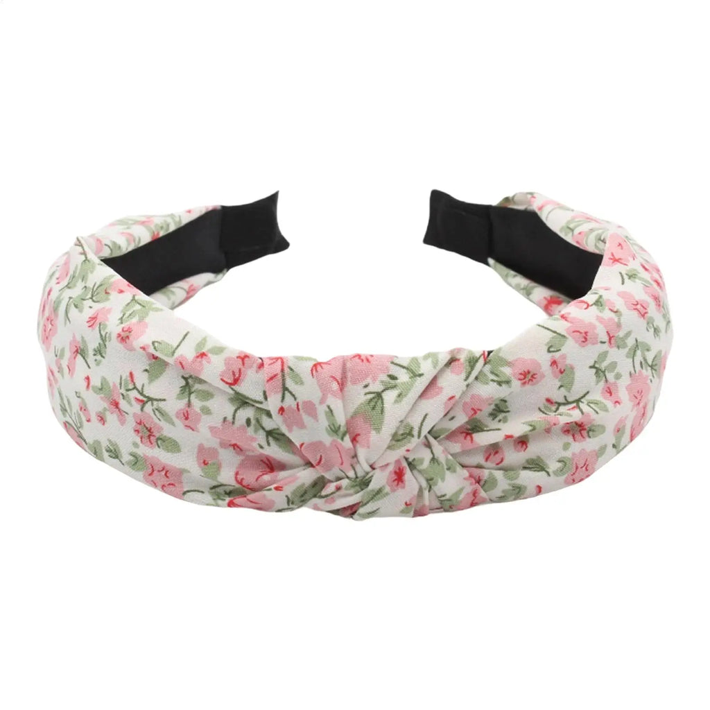 Floral Knotted Headband for Women – Non-Slip Hair Hoop Knotted Hair Headband Zpaxo