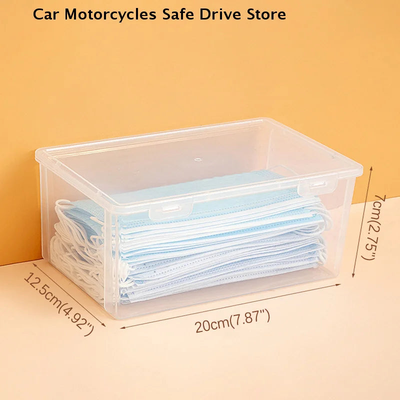 Thickened Mask Storage Box Portable Transparent Flip Drug Waterproof