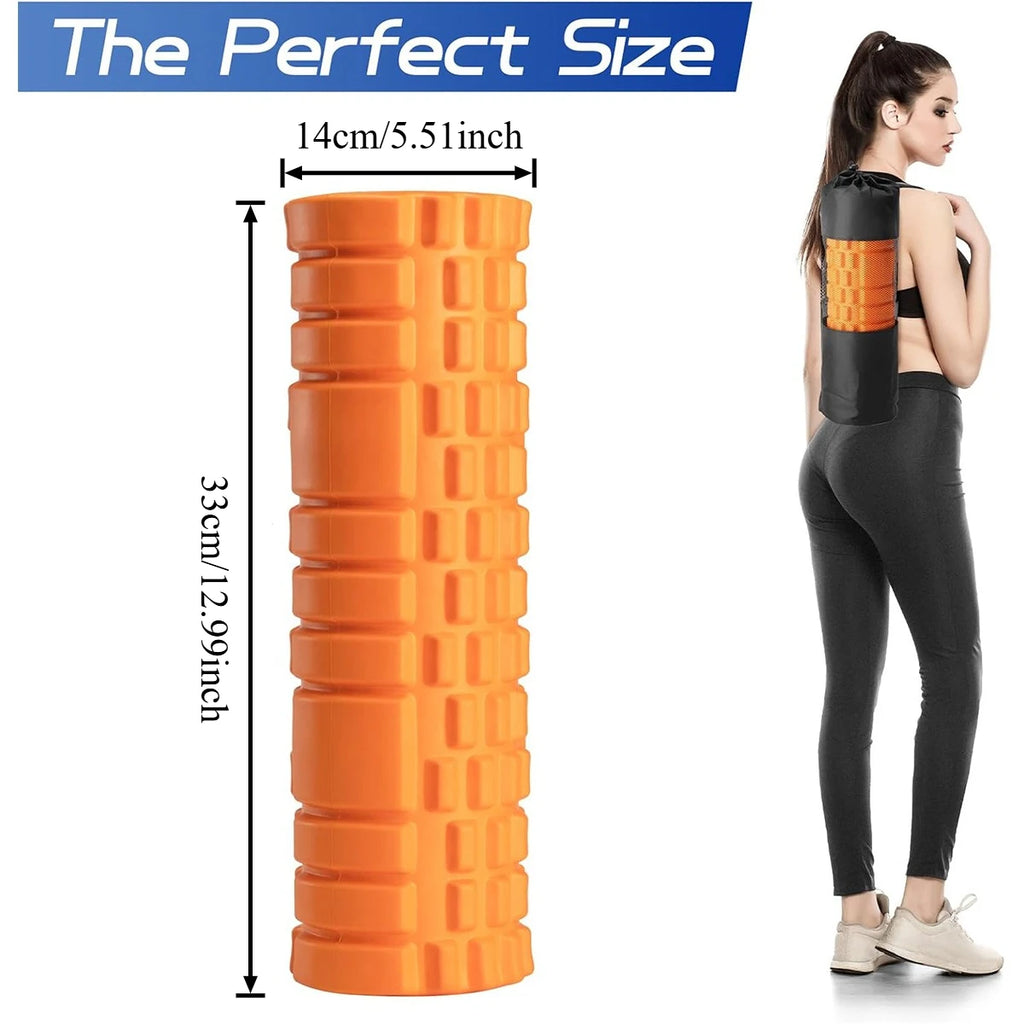 13" High-Density Foam Roller – Yoga, Pilates & Core Workouts