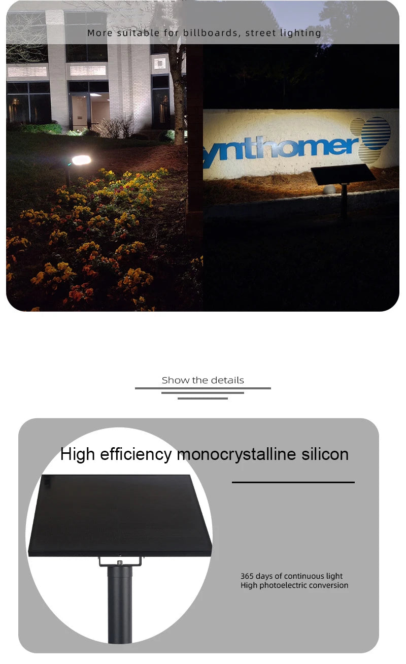 Outdoor IP65 Solar Powered LED Sign Light Street Advertisement Zpaxo