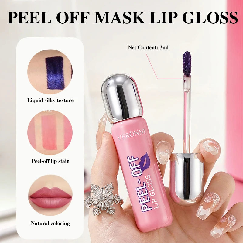 Long-lasting Peel-off Lip Gloss Waterproof Moisturizing Portable Zpaxo