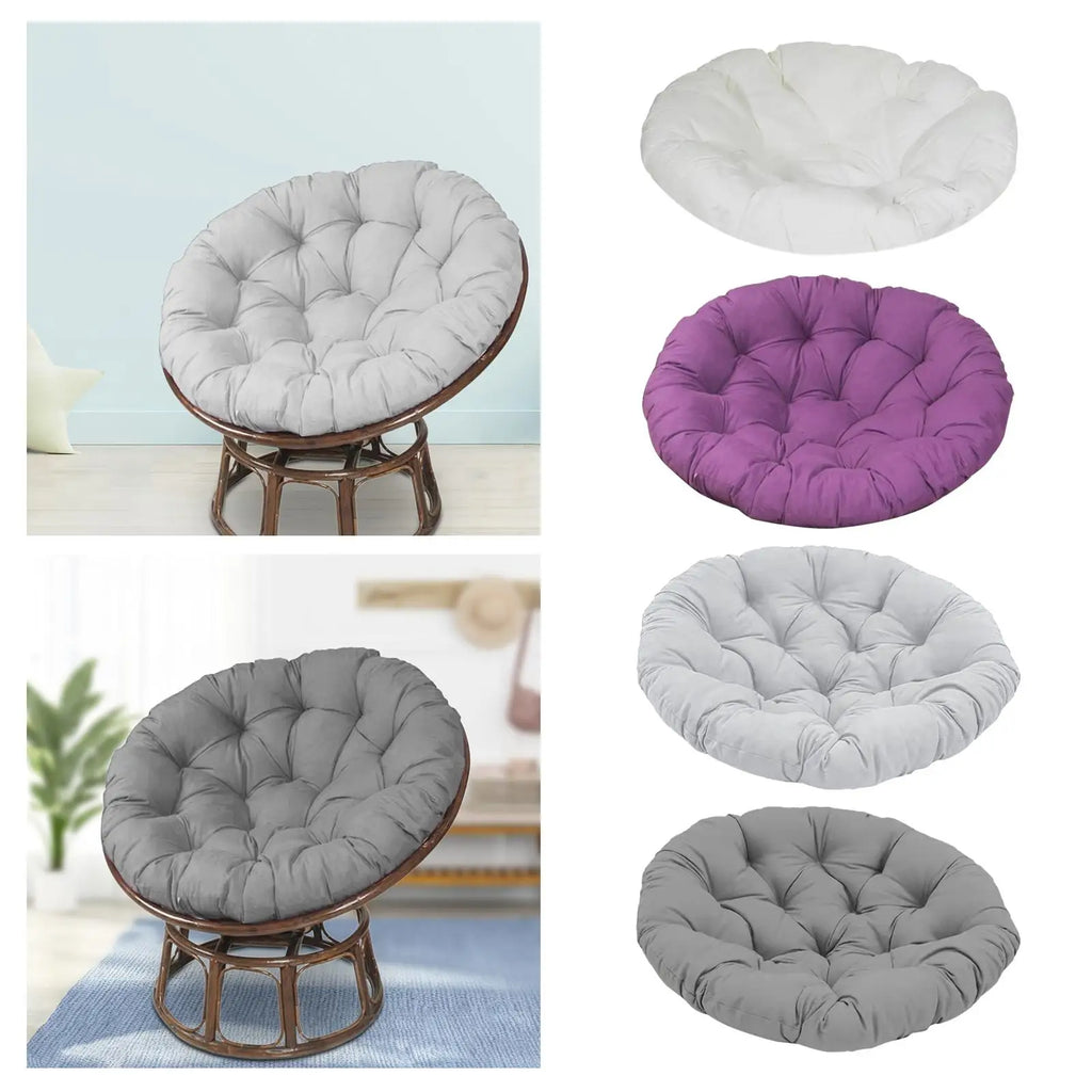 Papasan Chair Cushion Egg Chair Cushion Garden Chair Mat Washable Thick Round 15.7inch for Rocking Chair Seats Sturdy Zpaxo
