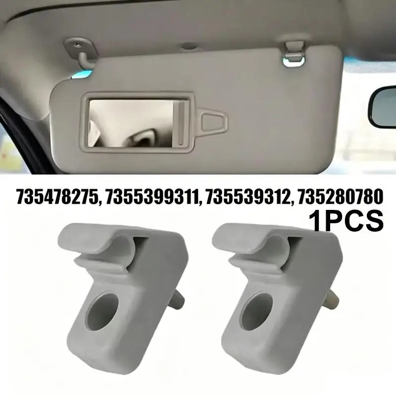 Car Sun Visor Clip Replacement | PP Material – Gray/Beige