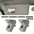 Car Sun Visor Clip Replacement | PP Material – Gray/Beige