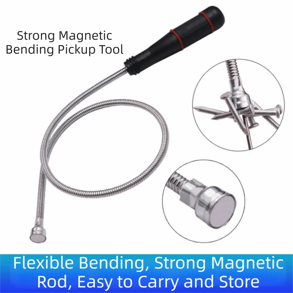 Powerful Magnetic Pickup Tool Foldable Large Head Small Flexible Zpaxo