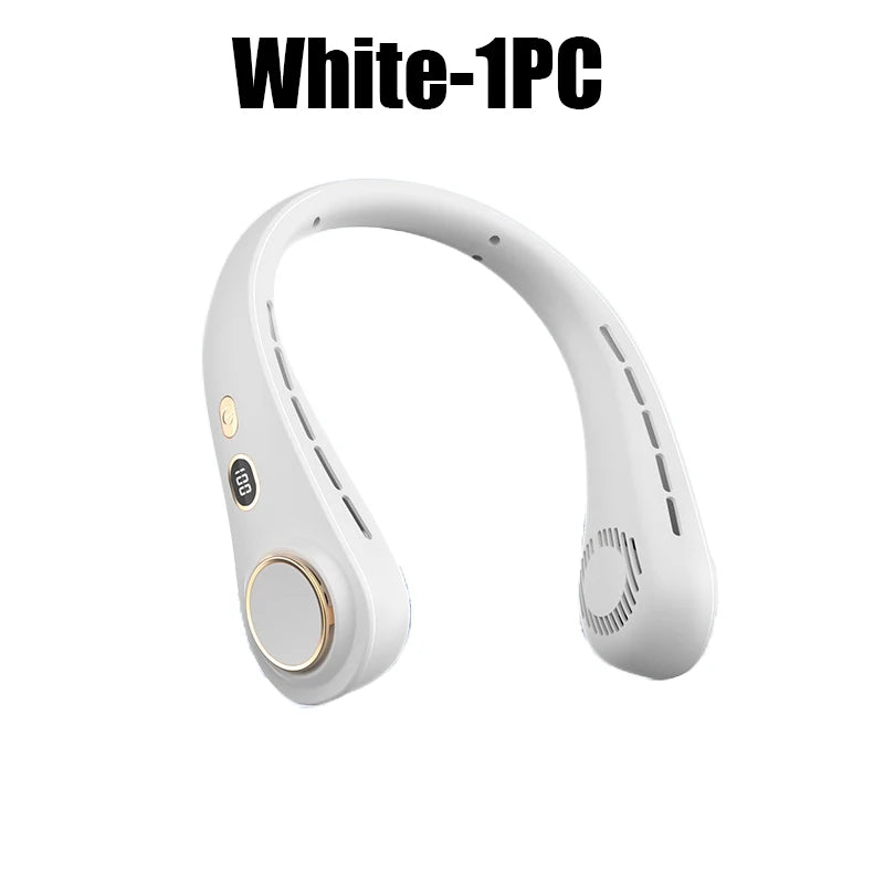 Mini Neck Fan Portable USB Rechargeable Long Standby Hands-free