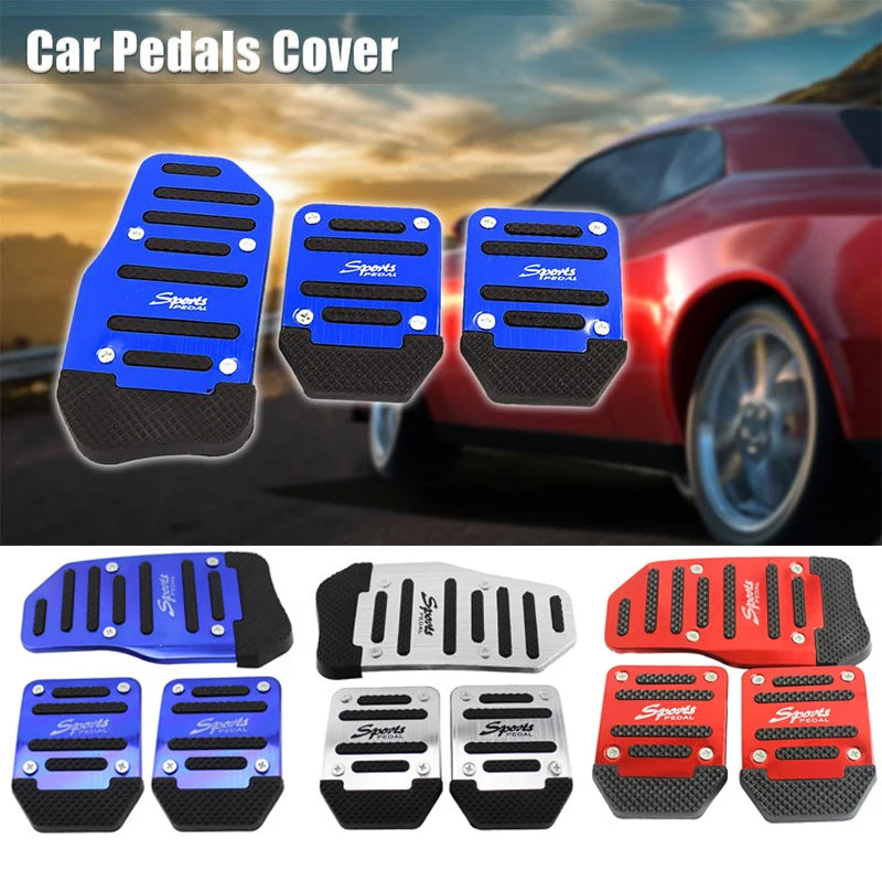 Aluminum Non-Slip Car Pedal Covers – Brake & Gas Pad Set