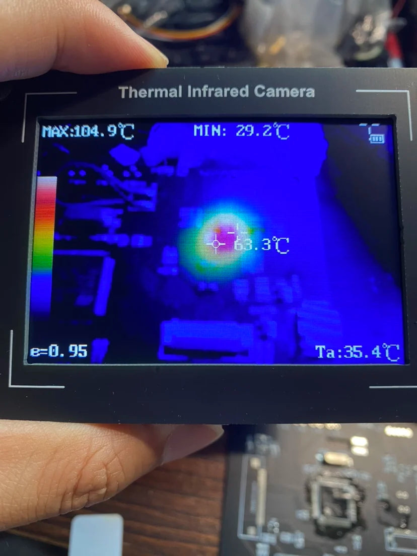 OV2640 MLX90640 Infrared Thermal Imager Heat Source Detection Electronic Maintenance Thermal Imaging Pipeline Leak Detection Zpaxo