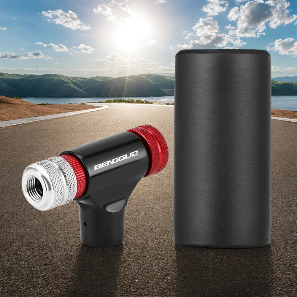 CO2 Bicycle Tire Inflator Pumps Head Sponge Cover Bike Pump Tool Mini