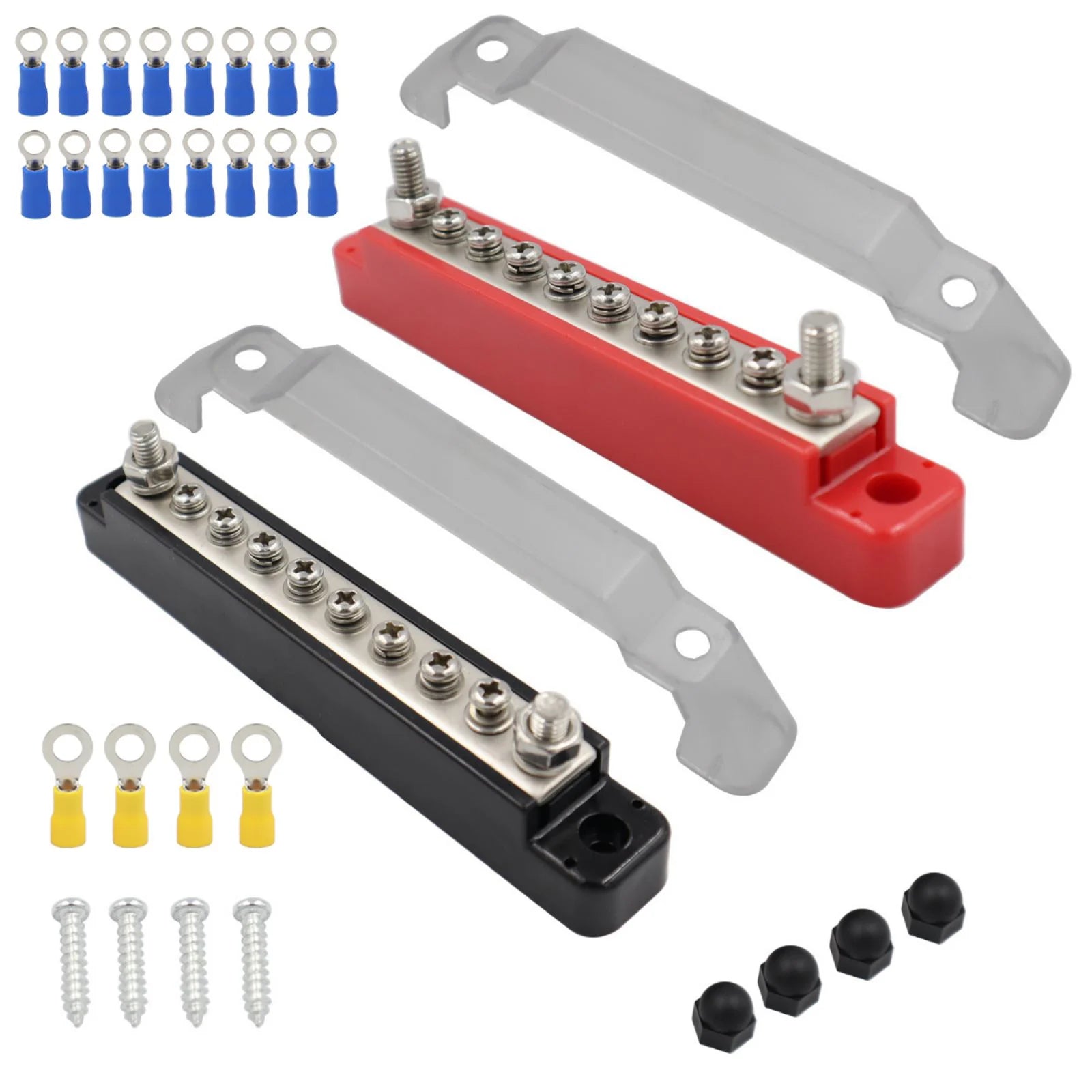 M6 12V Terminal Block Bus Bar 1 4-inch Stud 150A Electrical Power
